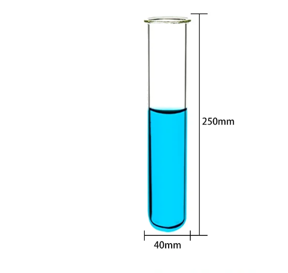 Thickened curling mouth test tube 40x250mm high borosilicate glass round bottom inverted lab equipment
Thickened curling mouth test tube 40x250mm high borosilicate glass round bottom inverted lab equipment