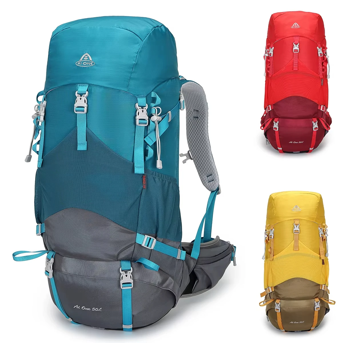 New Design 50l Hiking Backpack Expandable Large Capacity External Frame Bag Pack Rucksack Camping Hiking Backpack
New Design 50l Hiking Backpack Expandable Large Capacity External Frame Bag Pack Rucksack Camping Hiking Backpack