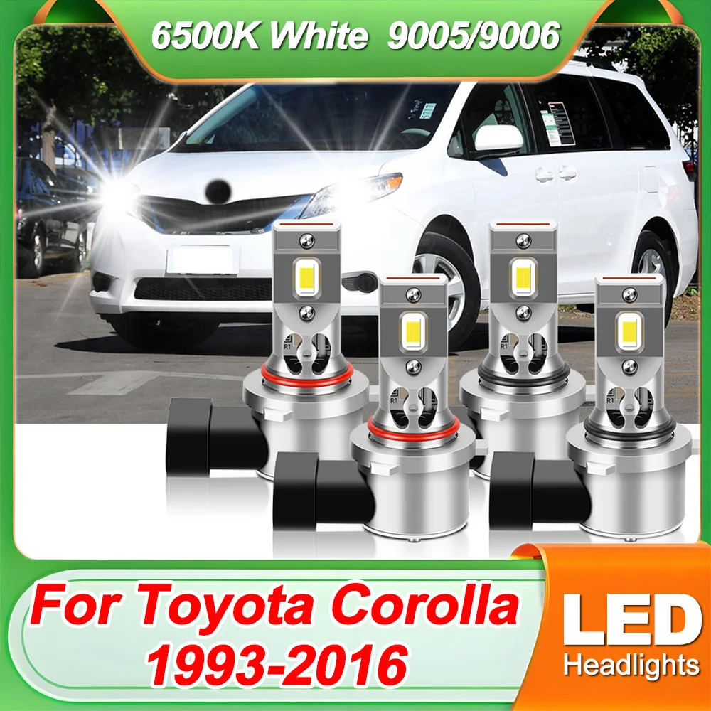 For Toyota Corolla 1993-2016 LED 9005 9006 Light Bulbs 20000LM Car Headlight Bulbs 6500K HB3 HB4 Automobile Lamps
For Toyota Corolla 1993-2016 LED 9005 9006 Light Bulbs 20000LM Car Headlight Bulbs 6500K HB3 HB4 Automobile Lamps