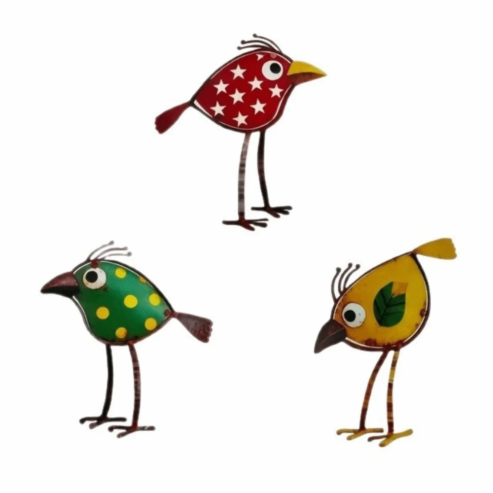 3Pcs Vintage 2D Flat Metal Bird Figurine with Long Legs Unique Bird Ornaments Set Handicrafts Rustic Style Garden Bird Statues
3Pcs Vintage 2D Flat Metal Bird Figurine with Long Legs Unique Bird Ornaments Set Handicrafts Rustic Style Garden Bird Statues