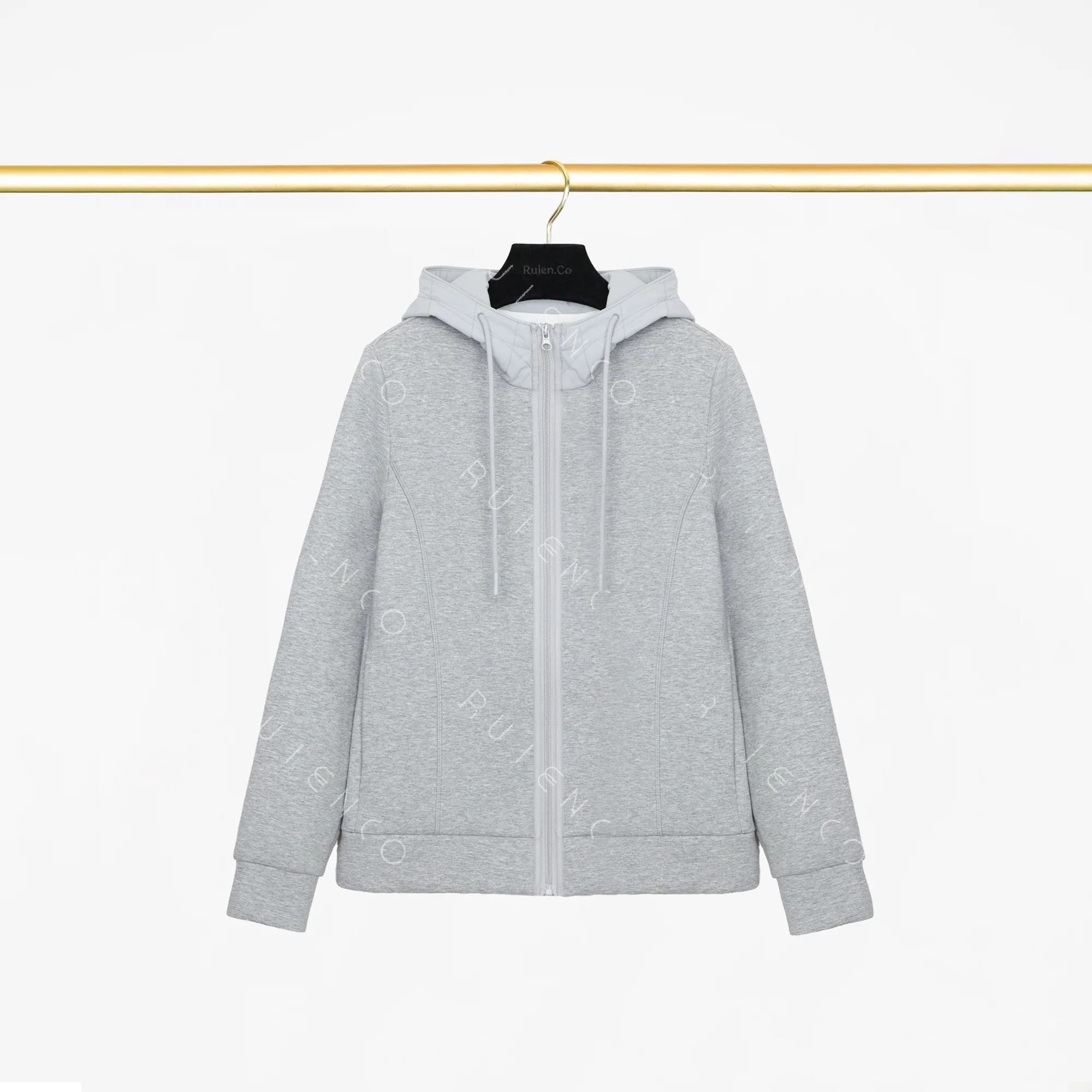 Casual Hooded Sweatshirt Jacket Lightweight Air Layer Cotton Polyester Blend Spring Outerwear for Women RuienCo. Brand
Casual Hooded Sweatshirt Jacket Lightweight Air Layer Cotton Polyester Blend Spring Outerwear for Women RuienCo. Brand
