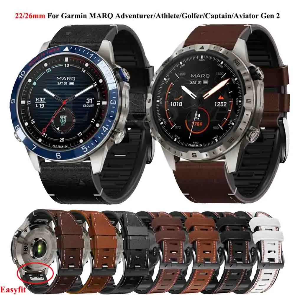 Ремешок из силикона и кожи для наручных часов Garmin MARQ Athlete Adventurer Golfer Captain Aviator Epix Gen2 Quickfit 22 мм 26 мм
Ремешок из силикона и кожи для наручных часов Garmin MARQ Athlete Adventurer Golfer Captain Aviator Epix Gen2 Quickfit 22 мм 26 мм