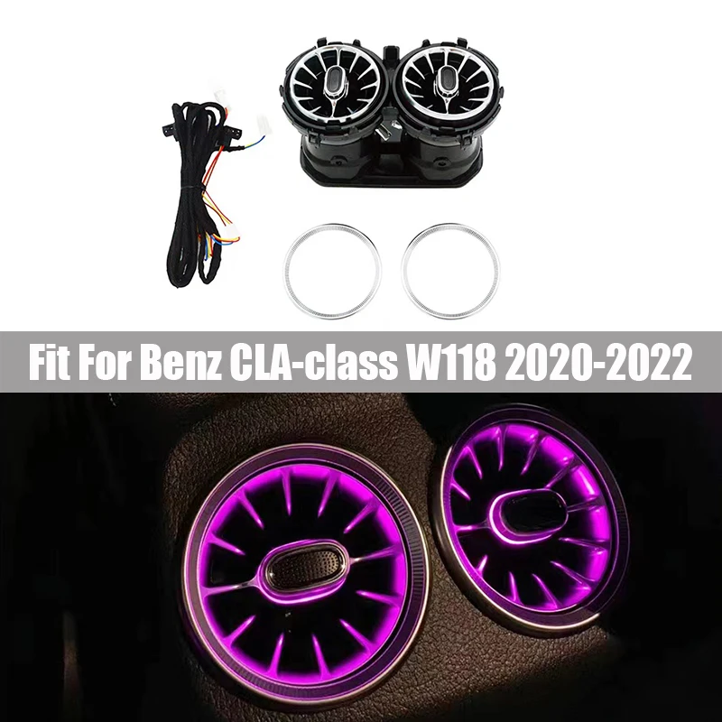 Подходит для Mercedes Benz CLA-Class W118 2020-2022, модели 64 цветов, цветная Люминесцентная задняя воздушная Выходная установка
Подходит для Mercedes Benz CLA-Class W118 2020-2022, модели 64 цветов, цветная Люминесцентная задняя воздушная Выходная установка