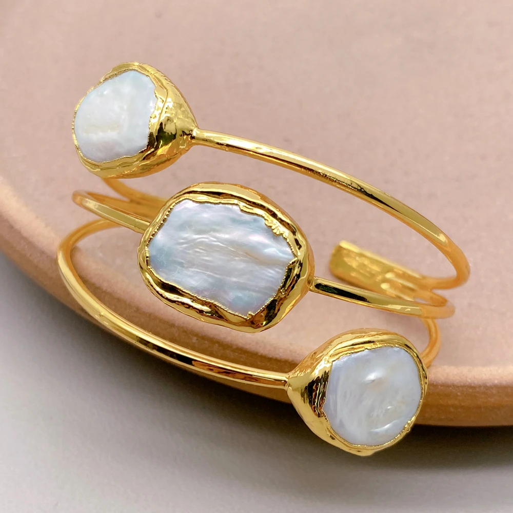 KKGEM 17X22 мм браслет-цепочка из натурального белого пресноводного жемчуга в форме прямоугольника, покрытый золотом
KKGEM 17X22 мм браслет-цепочка из натурального белого пресноводного жемчуга в форме прямоугольника, покрытый золотом