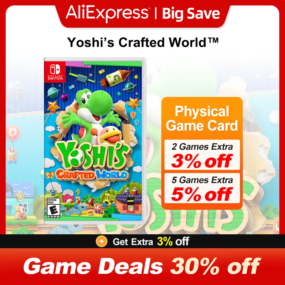 Yoshi ’ s Crafted World Nintendo Switch Game Deals 100% Official Original Physical Game Card for Switch OLED Lite Game Console
Yoshi ’ s Crafted World Nintendo Switch Game Deals 100% Official Original Physical Game Card for Switch OLED Lite Game Console