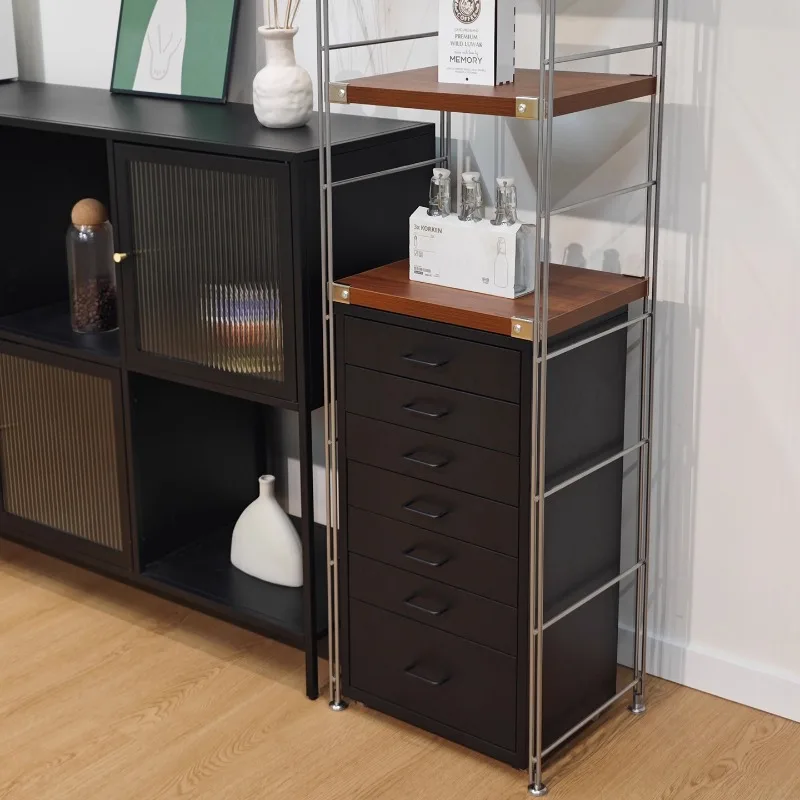 Modern Simple Shelf Open Tea Cabinet Medieval Drawer Type Wrought Iron Helmer Drawer Edge Storage Rack
Modern Simple Shelf Open Tea Cabinet Medieval Drawer Type Wrought Iron Helmer Drawer Edge Storage Rack