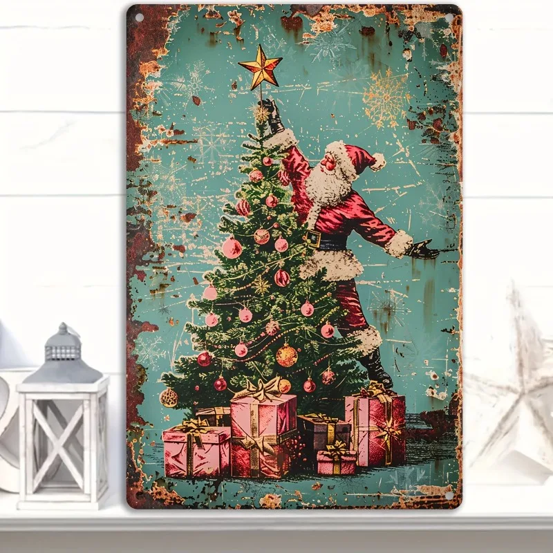 Vintage Christmas Santa Claus Metal Aluminum Sign, Decorative Retro Wall Hanging Plaque for Home, Office Decor, Holiday Gift
Vintage Christmas Santa Claus Metal Aluminum Sign, Decorative Retro Wall Hanging Plaque for Home, Office Decor, Holiday Gift