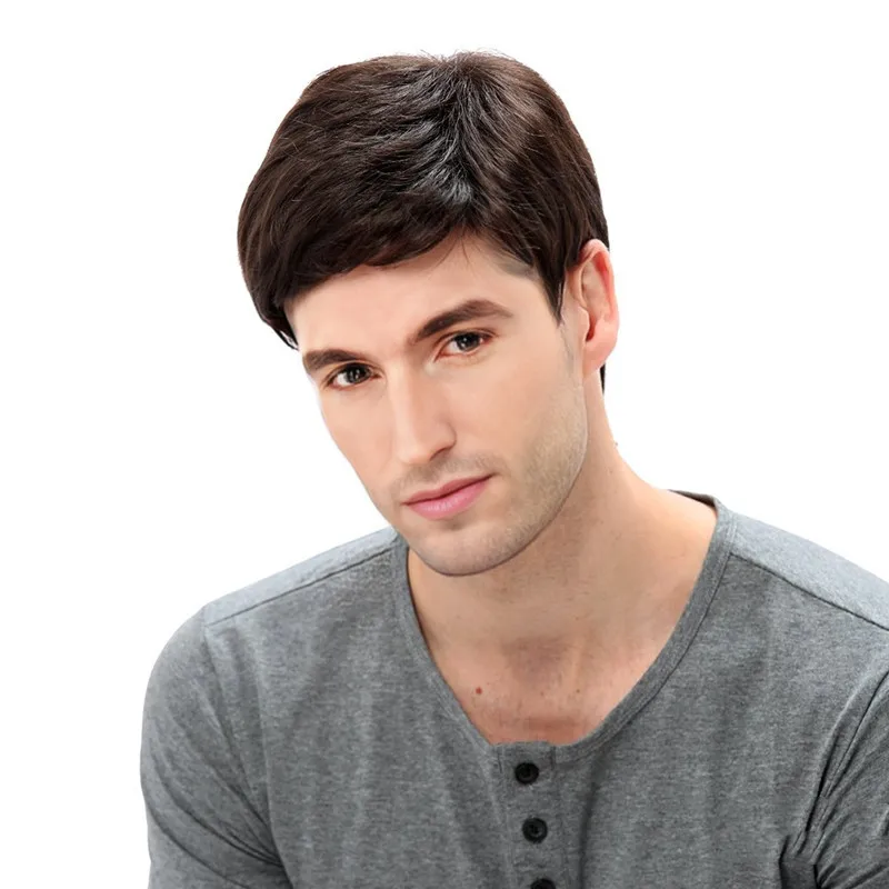 Fashionable and cool synthetic wig, short straight hair with fluffy texture, men's short hair, high-temperature silk wig set
Fashionable and cool synthetic wig, short straight hair with fluffy texture, men's short hair, high-temperature silk wig set