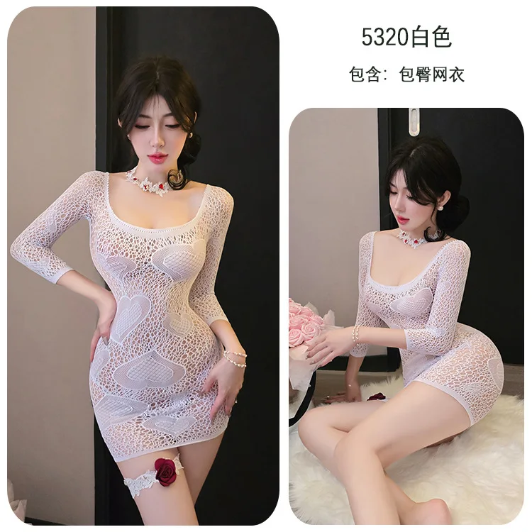 Long Night Sexy Lingerie Plus Size Mesh Dress No Need to Take Off Mesh Dress Passionate Temptation Flirting Bed Set 5320
Long Night Sexy Lingerie Plus Size Mesh Dress No Need to Take Off Mesh Dress Passionate Temptation Flirting Bed Set 5320