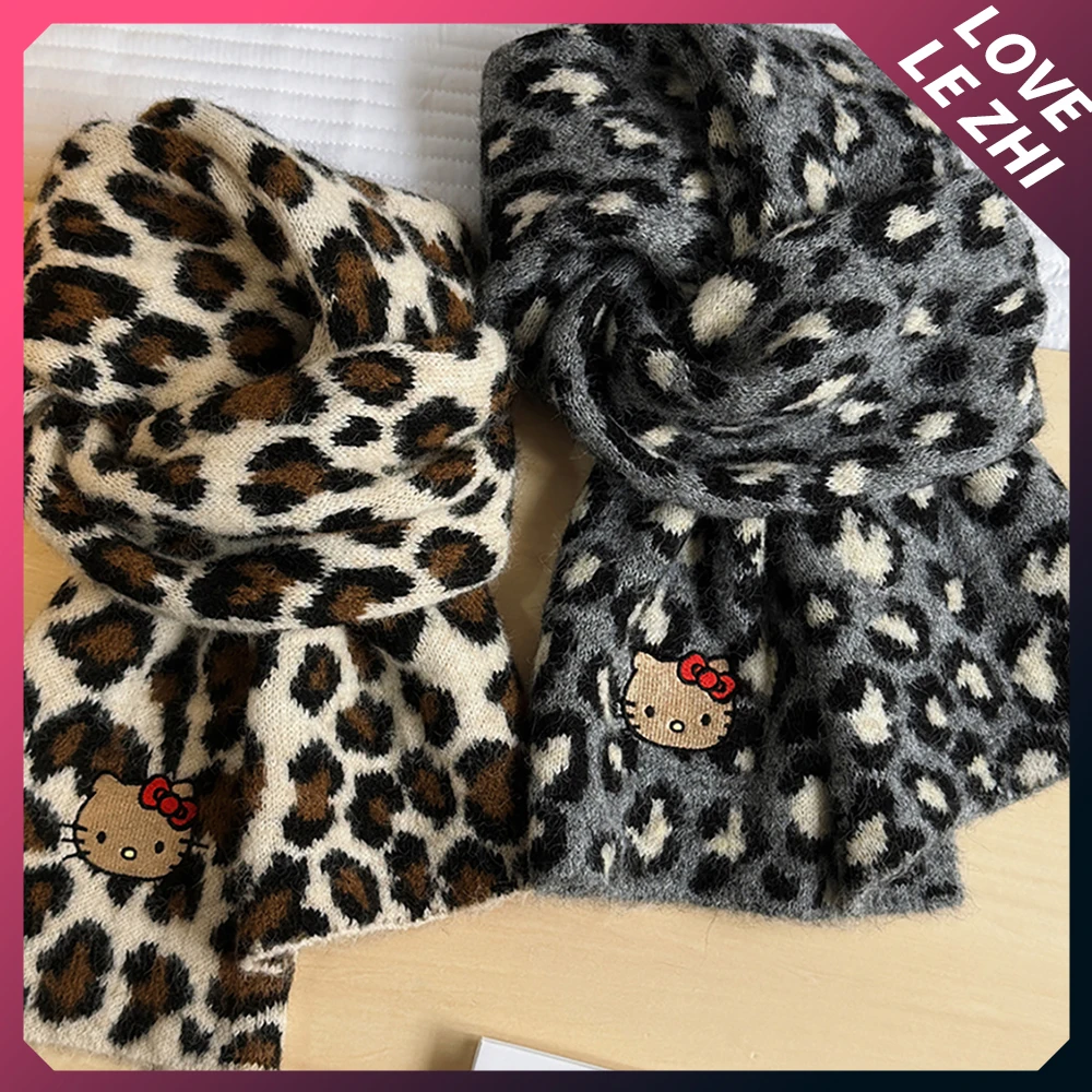 1Pc Fashion Lovely Leopard Print Kt Cat Women's Keep Warm Knitting Scarf Autumn Winter Student Outdoor Scarf Christma Gift
1Pc Fashion Lovely Leopard Print Kt Cat Women's Keep Warm Knitting Scarf Autumn Winter Student Outdoor Scarf Christma Gift