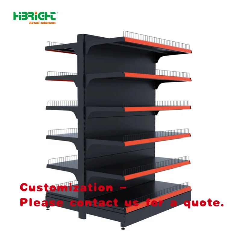 custom.Highbright HBE-SR Heavy Duty Metal Supermarket Display Rack with Back Freestanding Solid Shelves Quick Installation Retai
custom.Highbright HBE-SR Heavy Duty Metal Supermarket Display Rack with Back Freestanding Solid Shelves Quick Installation Retai