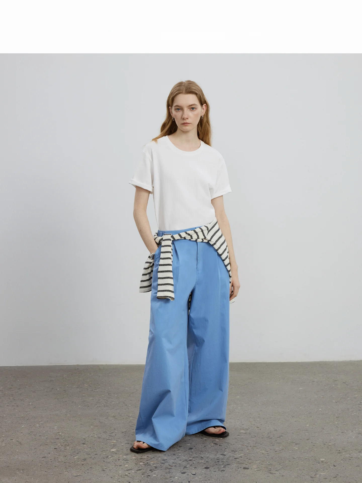 Countonme Casual High Waist Wide Leg Pants Draped Lazy Versatile Cotton Leisure Trousers Comfortable Breathable Spring Fashion
Countonme Casual High Waist Wide Leg Pants Draped Lazy Versatile Cotton Leisure Trousers Comfortable Breathable Spring Fashion