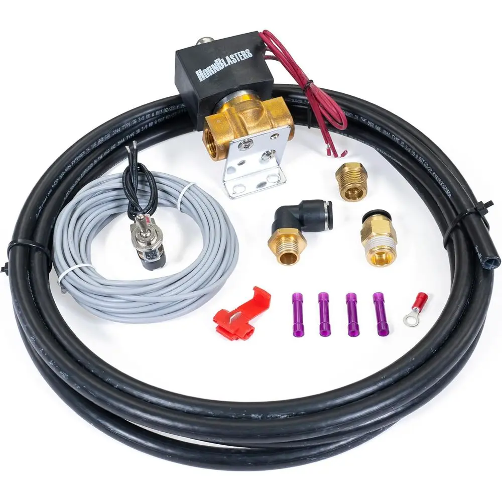 Push-Button Air Tank Moisture Drain Kit, 1/4 NPT, Easy Installation, Complete Wiring Kit Included
Push-Button Air Tank Moisture Drain Kit, 1/4 NPT, Easy Installation, Complete Wiring Kit Included