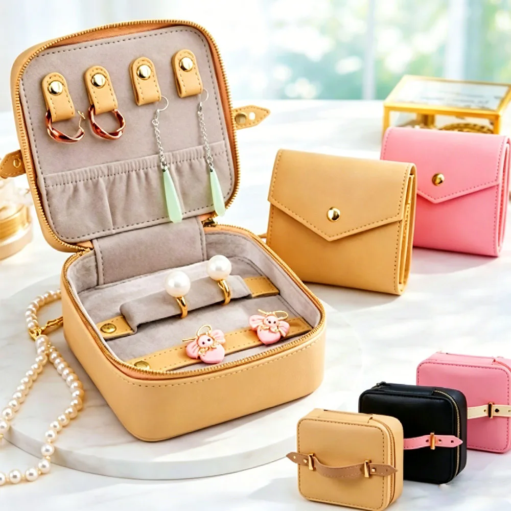 Travel Portable Jewelry Box Multi-Functional Storage Box Foldable Jewelry Case For Bracelets Rings Necklaces Earrings Display
Travel Portable Jewelry Box Multi-Functional Storage Box Foldable Jewelry Case For Bracelets Rings Necklaces Earrings Display