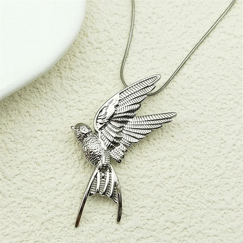 Cute Spring Swallow Birds Pendant Necklace For Women Girls Stainless Steel Silver Color Snake Chain Female Animal Jewelry Gifts
Cute Spring Swallow Birds Pendant Necklace For Women Girls Stainless Steel Silver Color Snake Chain Female Animal Jewelry Gifts