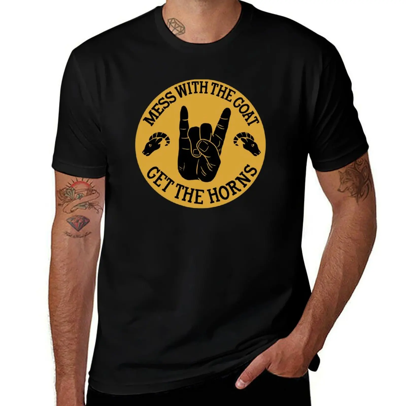 Goat House Chimeron T-Shirt Simple Solid Color Crew Neck Tee
Goat House Chimeron T-Shirt Simple Solid Color Crew Neck Tee