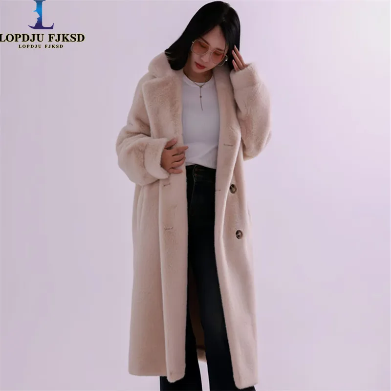 Faux Fur Coat for Women,Double Breasted Jackets,Turn-down Collar Overcoat,Female Clothes,Thicken Warm,Winter,New, 2025
Faux Fur Coat for Women,Double Breasted Jackets,Turn-down Collar Overcoat,Female Clothes,Thicken Warm,Winter,New, 2025