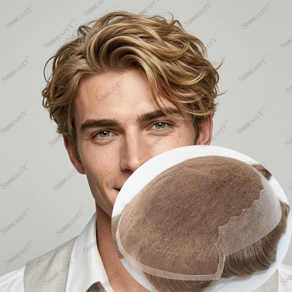 Super Natural Hairline Lace Front Men's Human Hair Toupee 20# 22R Europe Blonde Human Hair 5x7~8x10 Sizes Human Hair Prosthesis
Super Natural Hairline Lace Front Men's Human Hair Toupee 20# 22R Europe Blonde Human Hair 5x7~8x10 Sizes Human Hair Prosthesis