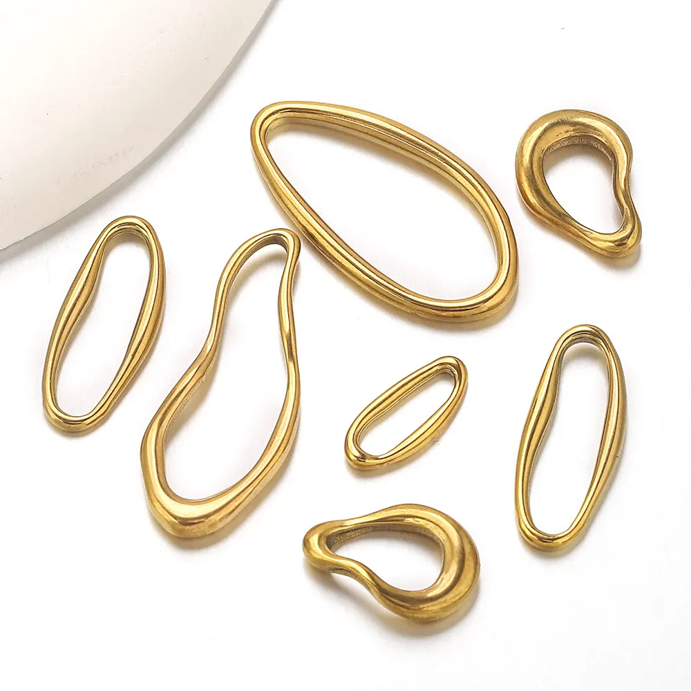 5pcs Stainless Steel Irregular Geometric Bezel Connectors Gold-plated DIY Bracelet Earrings Jewelry Making Accessories Wholesale
5pcs Stainless Steel Irregular Geometric Bezel Connectors Gold-plated DIY Bracelet Earrings Jewelry Making Accessories Wholesale