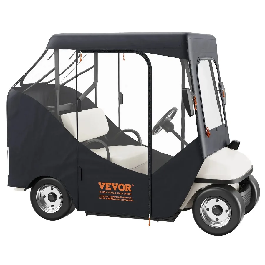 Golf Cart Enclosure 600D Polyester Driving Enclosure with 4-Sided Transparent Windows 2 Passenger Club Car Covers Universal Fi
Golf Cart Enclosure 600D Polyester Driving Enclosure with 4-Sided Transparent Windows 2 Passenger Club Car Covers Universal Fi