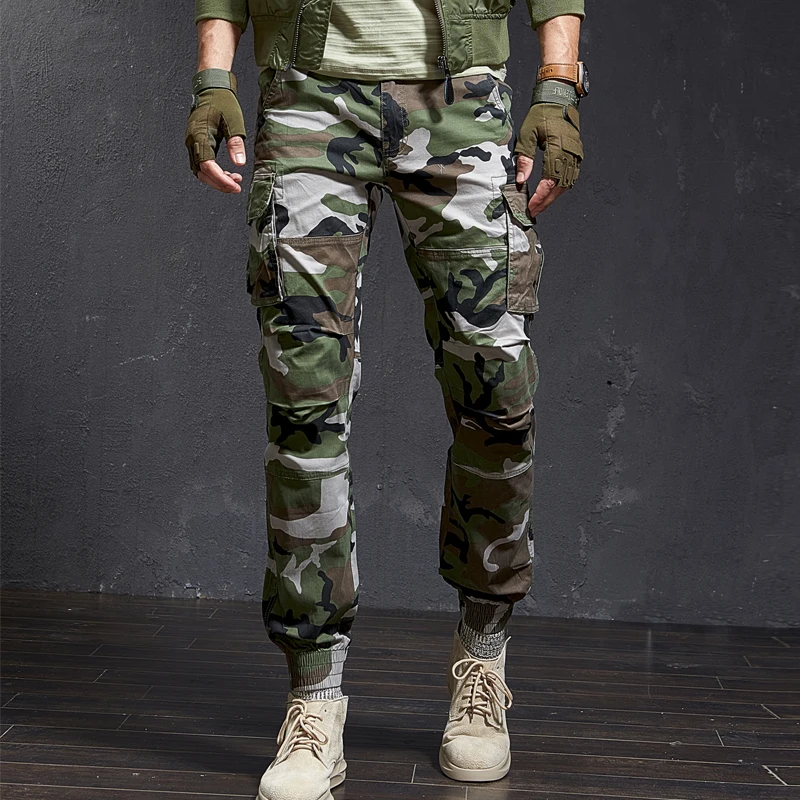 Men's Spring Autumn Camouflage Work Pants Elastic Casual Loose Fit Youthful Sle Long Trousers with kets Khaki Color
Men's Spring Autumn Camouflage Work Pants Elastic Casual Loose Fit Youthful Sle Long Trousers with kets Khaki Color