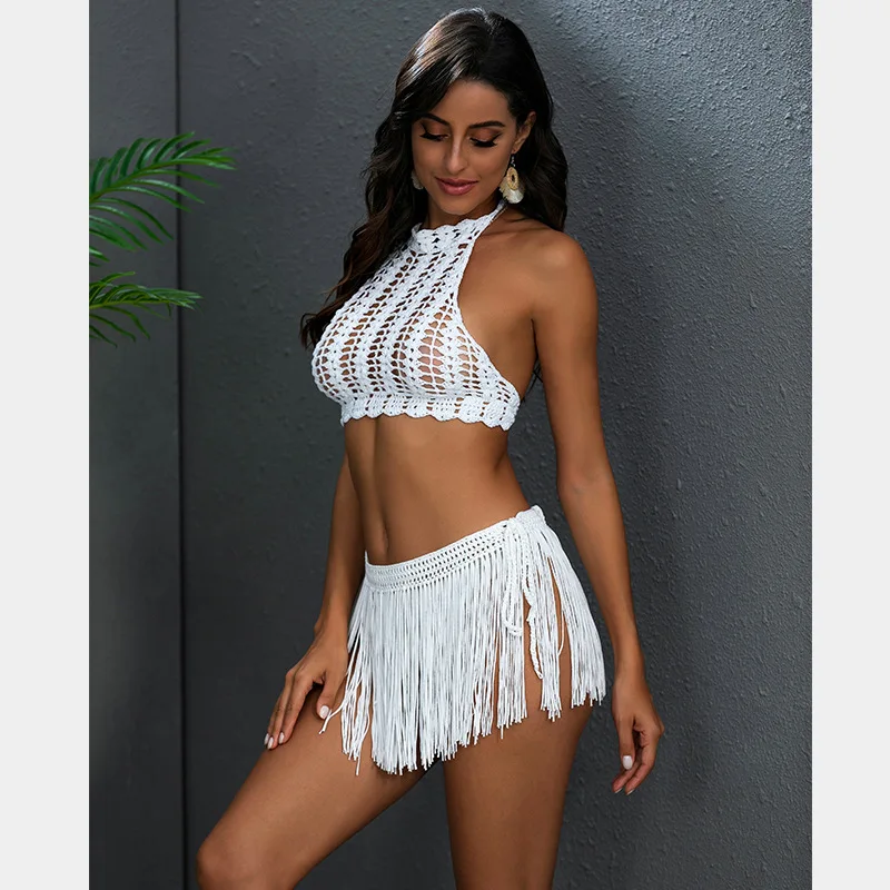 Ladies' Strap Up Skirt Beach Bikini Hoodie Pure Hand Hook Tassel Skirt Half Body Skirt Summer Beachwear Bikinis Vacation
Ladies' Strap Up Skirt Beach Bikini Hoodie Pure Hand Hook Tassel Skirt Half Body Skirt Summer Beachwear Bikinis Vacation