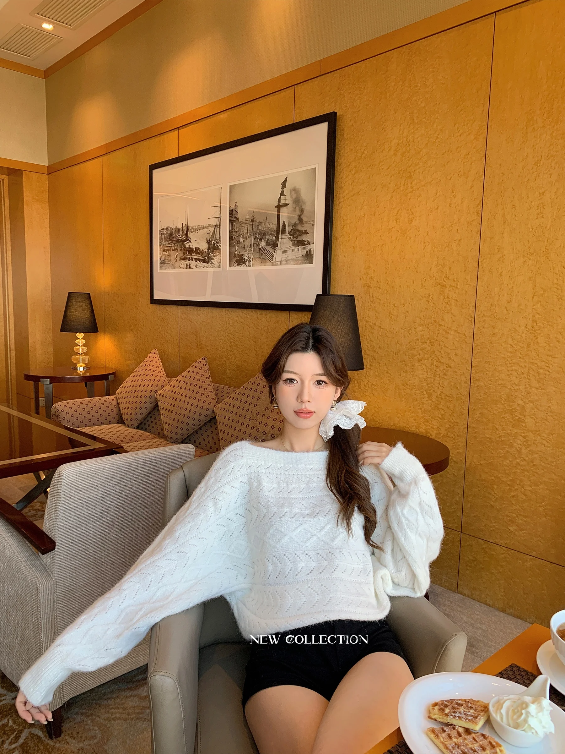 Sam Seoi Pure Desire Sle Milk White One-oulder Batwing Sve Sweater Women's Versatile ort Top Korean Loose Fit Knitted
Sam Seoi Pure Desire Sle Milk White One-oulder Batwing Sve Sweater Women's Versatile ort Top Korean Loose Fit Knitted