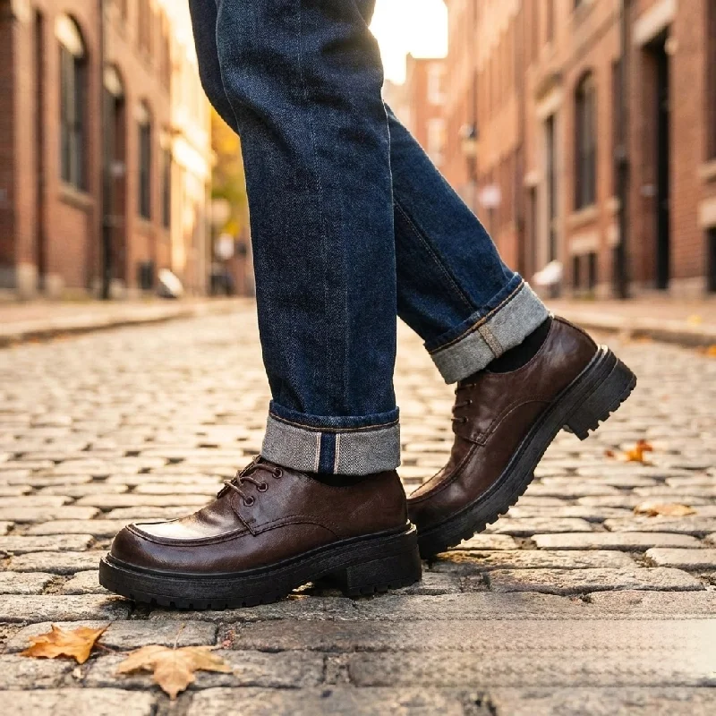 Men Large-brimmed Derby Shoes Black-brown Color Casual Lace-up Thick-soled Durable Business Work Shoes Brand Shoes Sizes 38-46
Men Large-brimmed Derby Shoes Black-brown Color Casual Lace-up Thick-soled Durable Business Work Shoes Brand Shoes Sizes 38-46