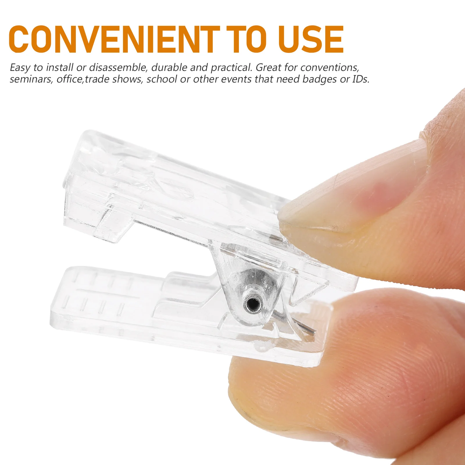 50pcs Breast Card Clip Mini Office Supplies Crafts Clear Sign Holder Document Sealing Wear Resistance Name Badges Personalised
50pcs Breast Card Clip Mini Office Supplies Crafts Clear Sign Holder Document Sealing Wear Resistance Name Badges Personalised