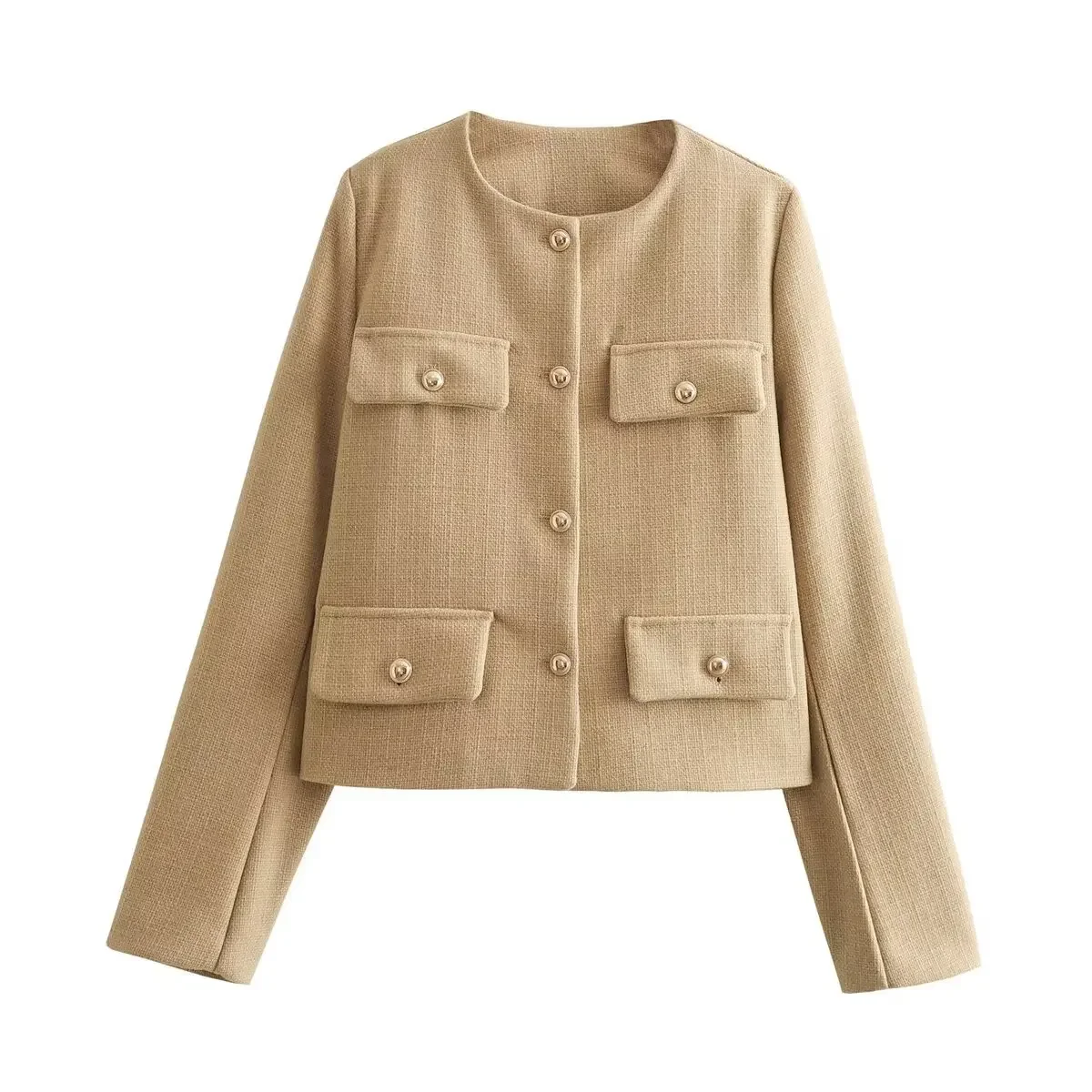 2024 Autumn and Winter New Women's Clothing Chanel Style Fashionable Button-decorated Short Suit Jacket Winter Clothes Women
2024 Autumn and Winter New Women's Clothing Chanel Style Fashionable Button-decorated Short Suit Jacket Winter Clothes Women