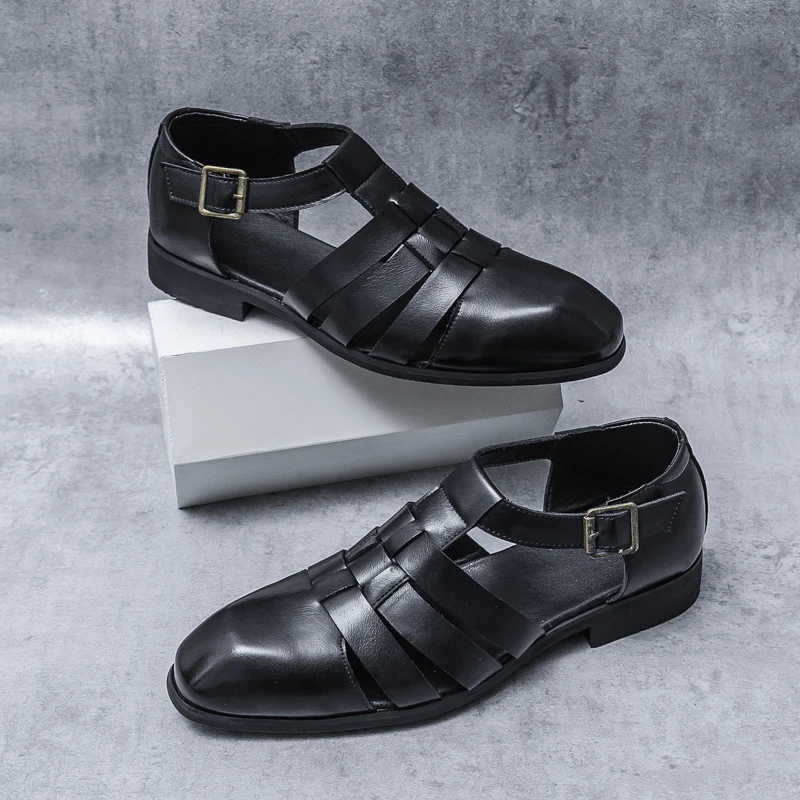 Summer New Hollowed Out Men's Outdoor Sandals Beach Camping Beach Shoes Anti Slip Business Leather Casual Shoes for Men's
Summer New Hollowed Out Men's Outdoor Sandals Beach Camping Beach Shoes Anti Slip Business Leather Casual Shoes for Men's