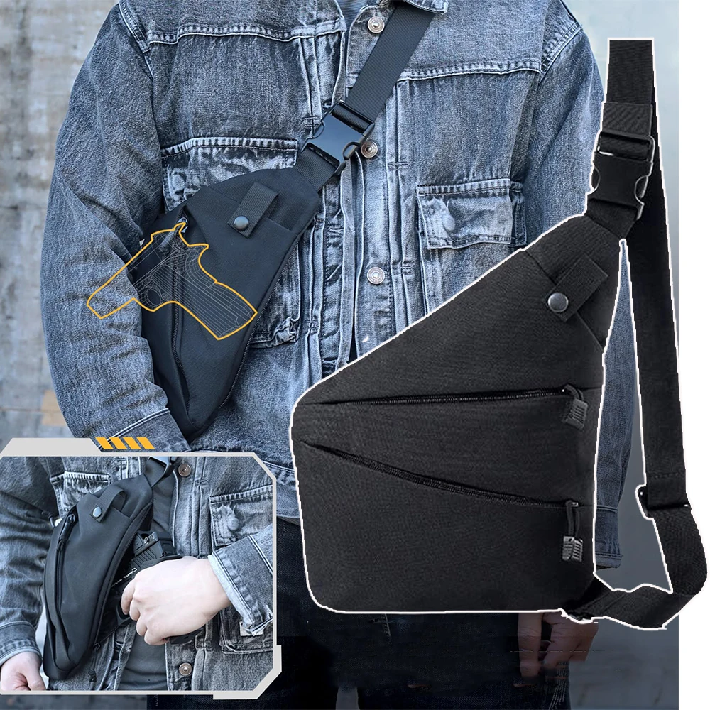 Tactical Concealed EDC Carry Bag Pouch Men's Airsoft Anti-thief Shoulder Crossbody Sling Packet Gun Case for CS Hunting Shooting
Tactical Concealed EDC Carry Bag Pouch Men's Airsoft Anti-thief Shoulder Crossbody Sling Packet Gun Case for CS Hunting Shooting