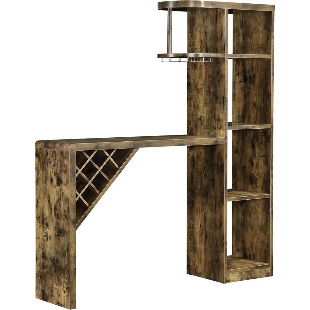 5-Shelf Wooden Wine Storage Cabinet with Bottle and Stemware Rack - Rustic Dining Room & Home Bar
5-Shelf Wooden Wine Storage Cabinet with Bottle and Stemware Rack - Rustic Dining Room & Home Bar