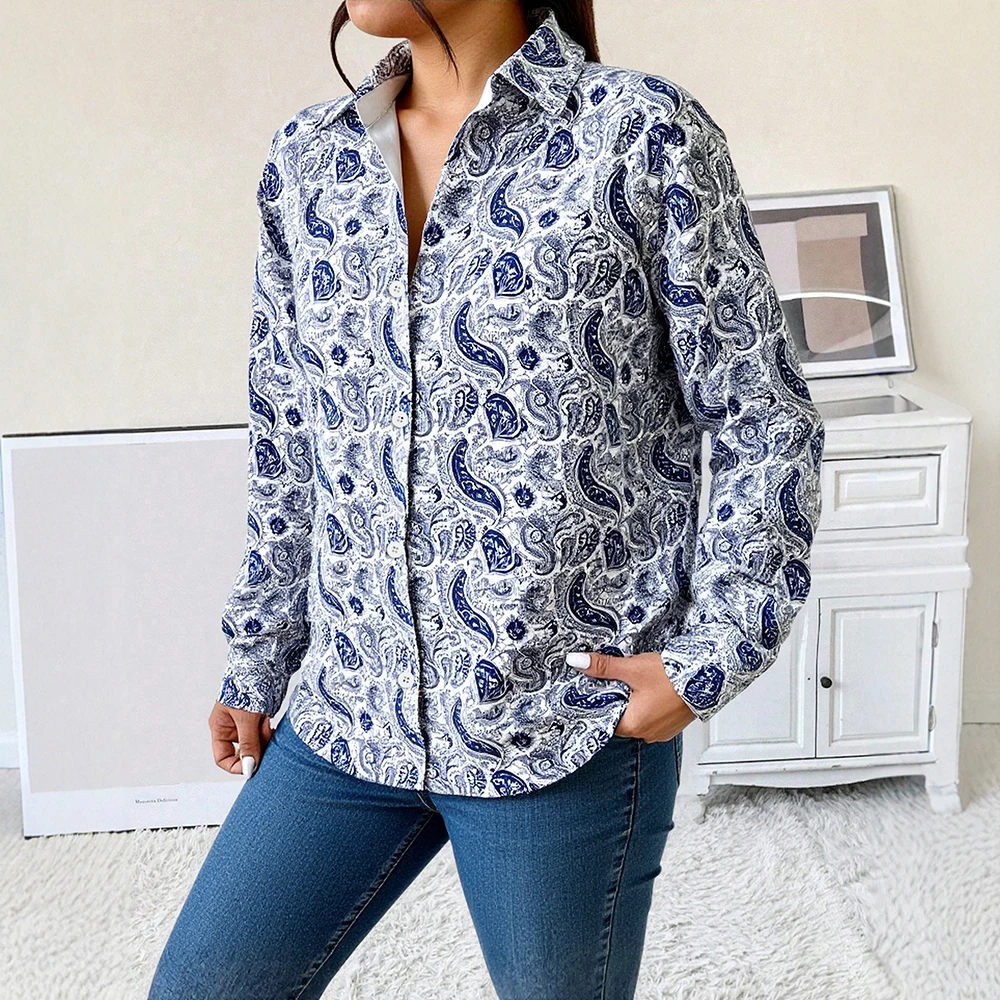 Mia Muse Select Autumn Shirts 2025 Women's Intricate Fashion Full Print Long Sleeve Shirt Collar Fitting Slim Casual Shirts
Mia Muse Select Autumn Shirts 2025 Women's Intricate Fashion Full Print Long Sleeve Shirt Collar Fitting Slim Casual Shirts