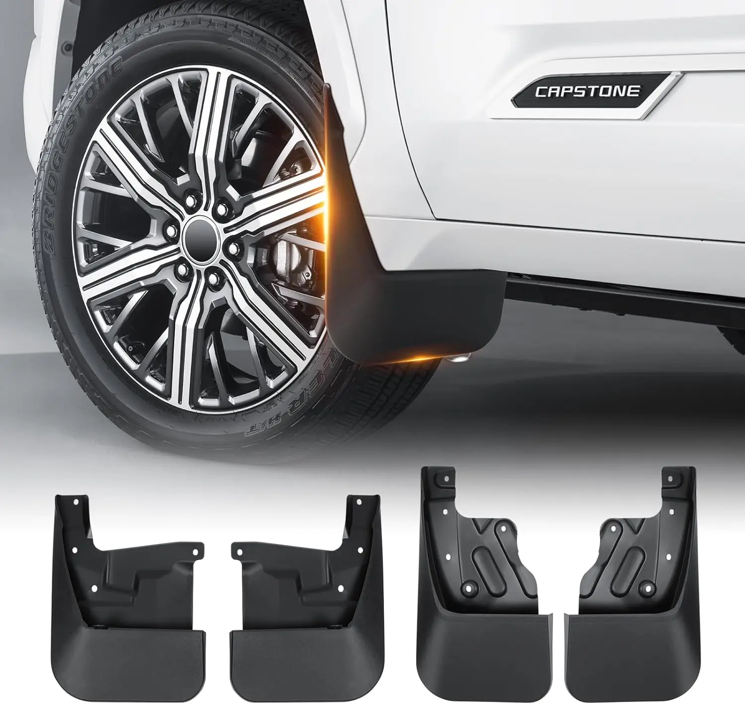 Mud Flaps for 2022-2026 Toyota Tundra - No Drill Splash Guards 4PCS Front & Rear (Not for SR Models)
Mud Flaps for 2022-2026 Toyota Tundra - No Drill Splash Guards 4PCS Front & Rear (Not for SR Models)