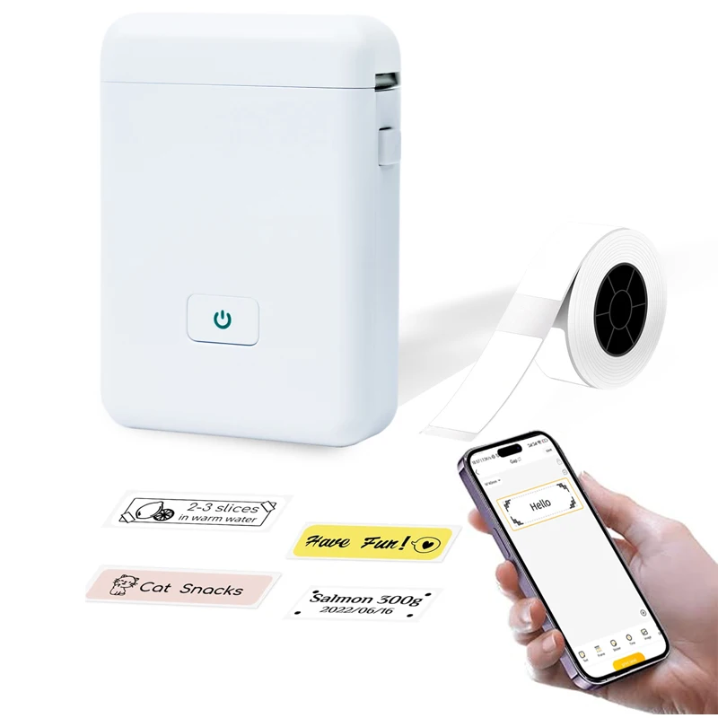 VOZY HP2 Label Printer Label Maker Machine Tape Included Portable Bluetooth Printer Smart Phone Handheld Sticker
VOZY HP2 Label Printer Label Maker Machine Tape Included Portable Bluetooth Printer Smart Phone Handheld Sticker
