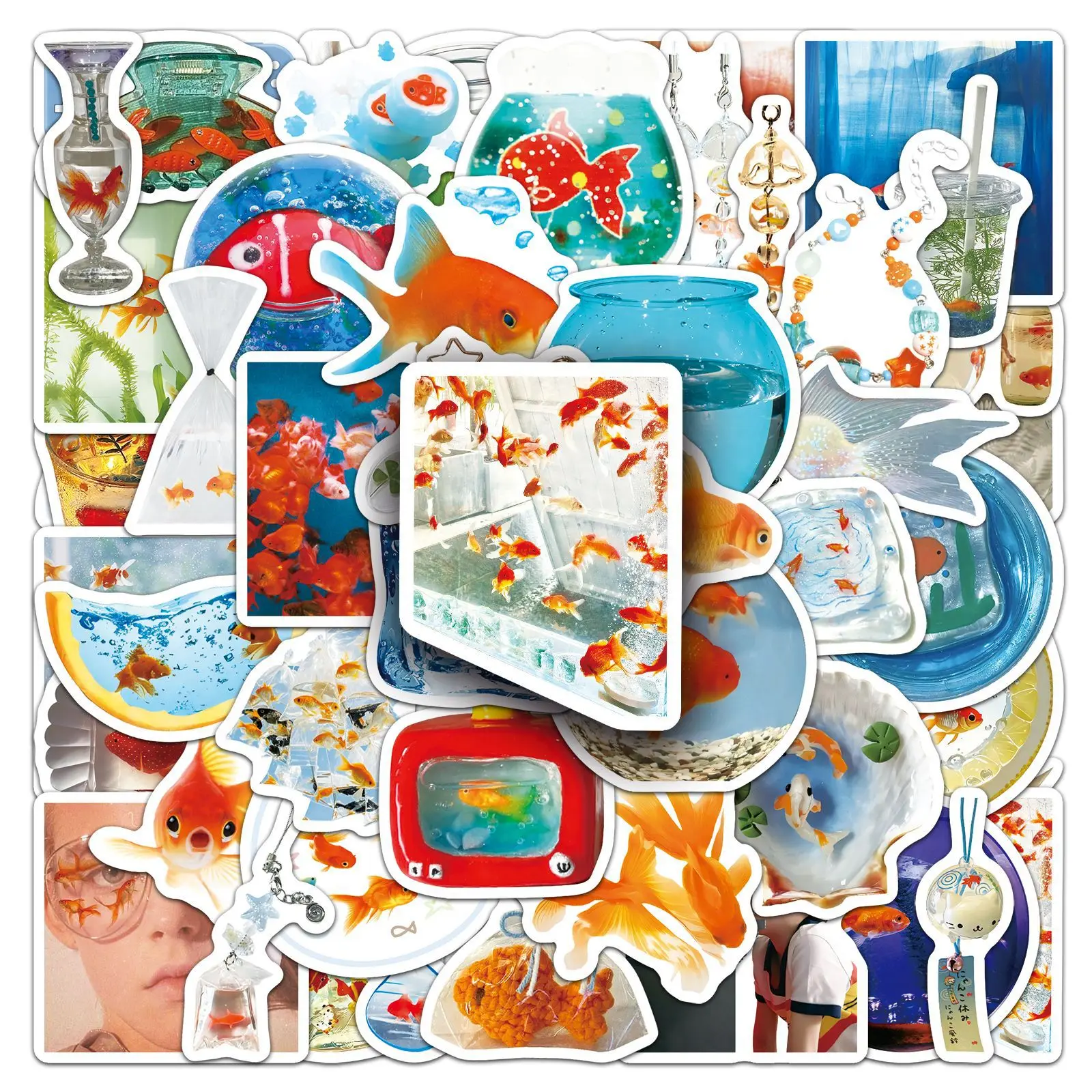10/30/50PCS Cartoon Goldfish Ins Style Fresh Korean Sticker DIY Decoration Waterproof Skateboard Notebook Graffiti Toy
10/30/50PCS Cartoon Goldfish Ins Style Fresh Korean Sticker DIY Decoration Waterproof Skateboard Notebook Graffiti Toy