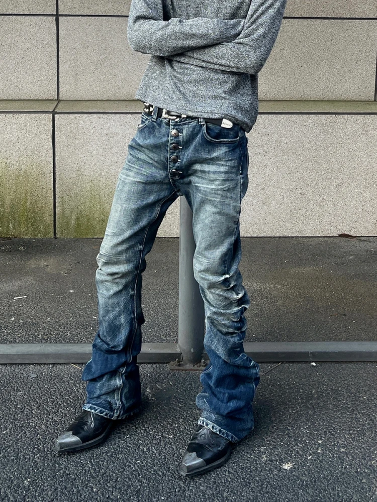 Мужские джинсы American Sle в винтажном стиле, зауженные, с плиссировкой и пуговицами, повседневные, прямые, длинные брюки для осени, зимы и весны
Мужские джинсы American Sle в винтажном стиле, зауженные, с плиссировкой и пуговицами, повседневные, прямые, длинные брюки для осени, зимы и весны