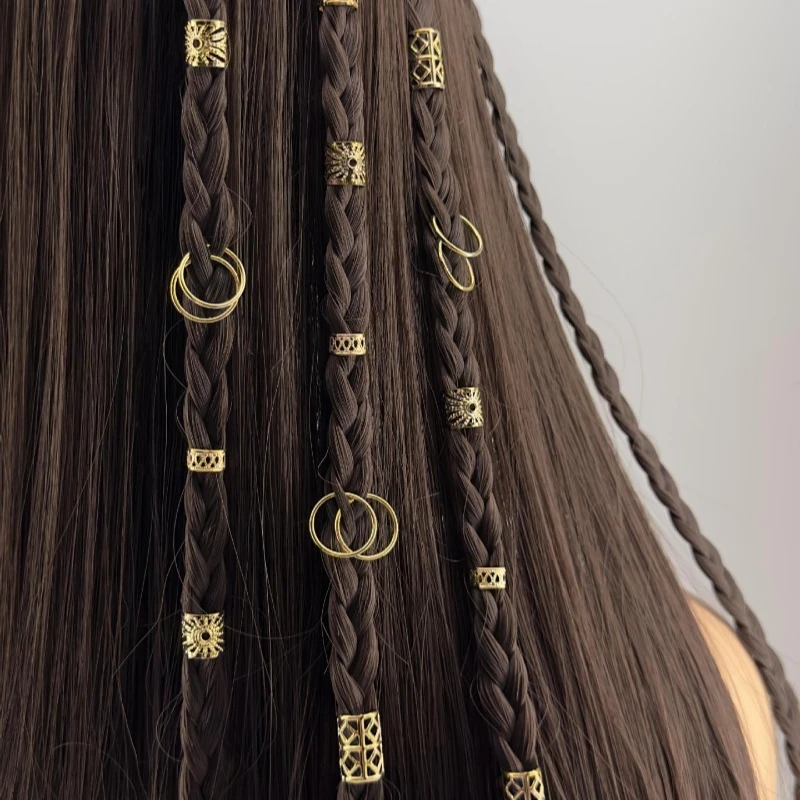 80Pcs Gold Dreadlock Hair Rings Ear Cuffs Set Non Slip Durable Easy Use Metal Accessories for Braids Loc Extensions Women Party
80Pcs Gold Dreadlock Hair Rings Ear Cuffs Set Non Slip Durable Easy Use Metal Accessories for Braids Loc Extensions Women Party