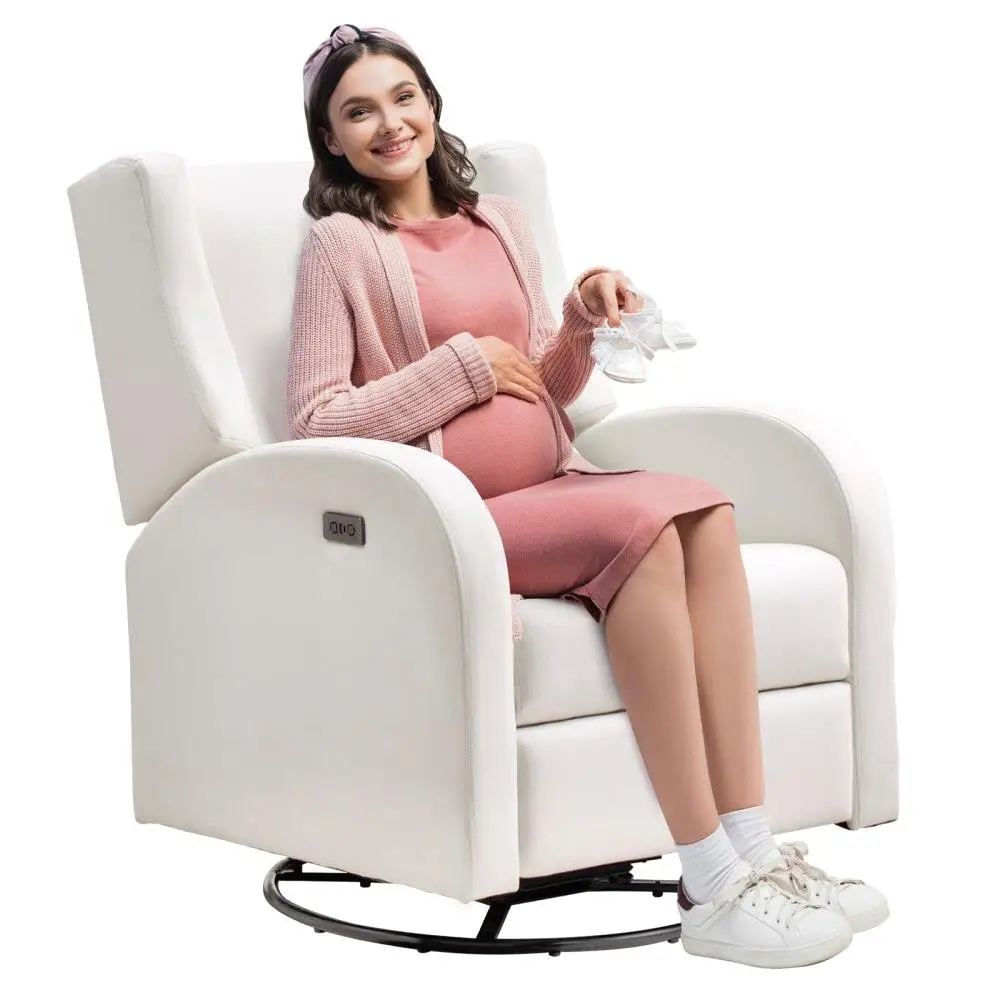 Electric Recliner Chair 250LB Weight Capacity SwivelGlider Design USBCharging Port Polyester Surface for Home OffWhite
Electric Recliner Chair 250LB Weight Capacity SwivelGlider Design USBCharging Port Polyester Surface for Home OffWhite