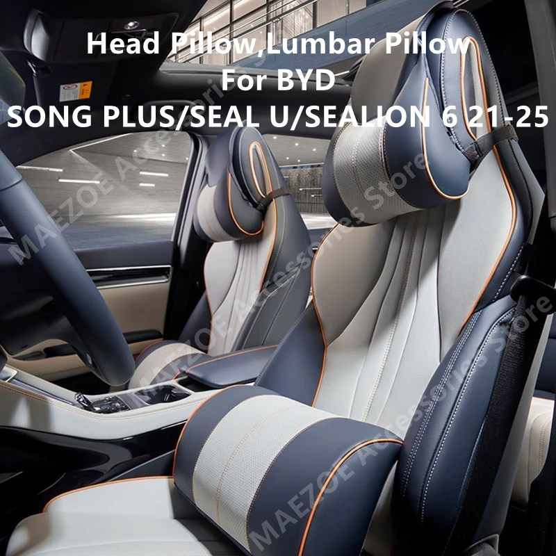 For BYD SONG PLUS/SEAL U/SEALION 6 21-25 Head Pillow,Lumbar Pillow,Car Interior Modification Accessories Refit
For BYD SONG PLUS/SEAL U/SEALION 6 21-25 Head Pillow,Lumbar Pillow,Car Interior Modification Accessories Refit