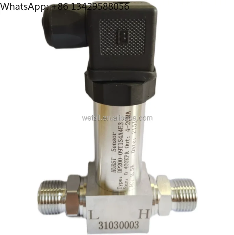 Water Pipe Usage Differential Pressure Transmitter Sensor HURST DP200 0-250kpa 400-600KPA 0-10V 4-20MA
Water Pipe Usage Differential Pressure Transmitter Sensor HURST DP200 0-250kpa 400-600KPA 0-10V 4-20MA
