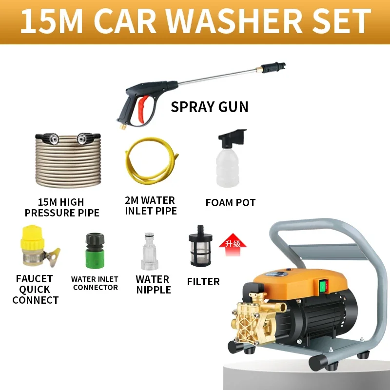 High Pressure Washer 13L/min Car Washing Machine Car Wash Cleaner Water Gun Snow Foam Sprayer Shower Car Accessories
High Pressure Washer 13L/min Car Washing Machine Car Wash Cleaner Water Gun Snow Foam Sprayer Shower Car Accessories