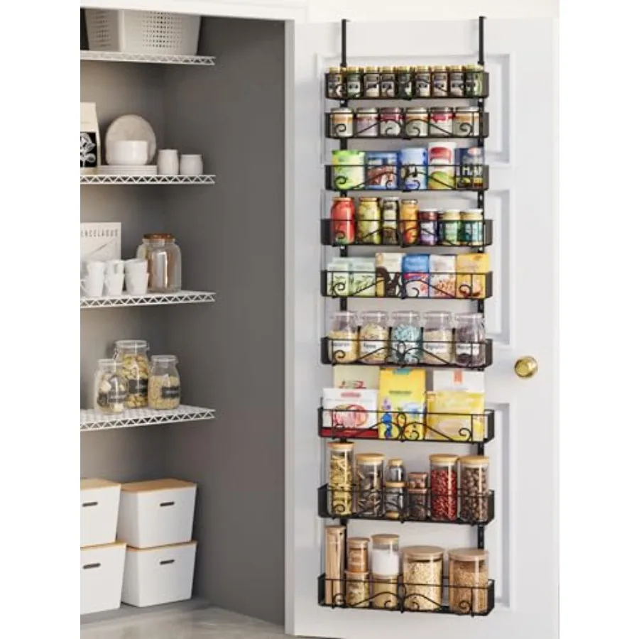 Over the Door Pantry Organizer, Over the Door Pantry Organizer Rack and Storage, Metal Hanging Spice Rack Shelves Door for Home
Over the Door Pantry Organizer, Over the Door Pantry Organizer Rack and Storage, Metal Hanging Spice Rack Shelves Door for Home