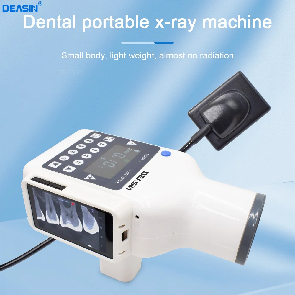 Dental Hand-held Portable X ray Machine unit with Digital sensor with 4-inch touch screen for instant image display
Dental Hand-held Portable X ray Machine unit with Digital sensor with 4-inch touch screen for instant image display