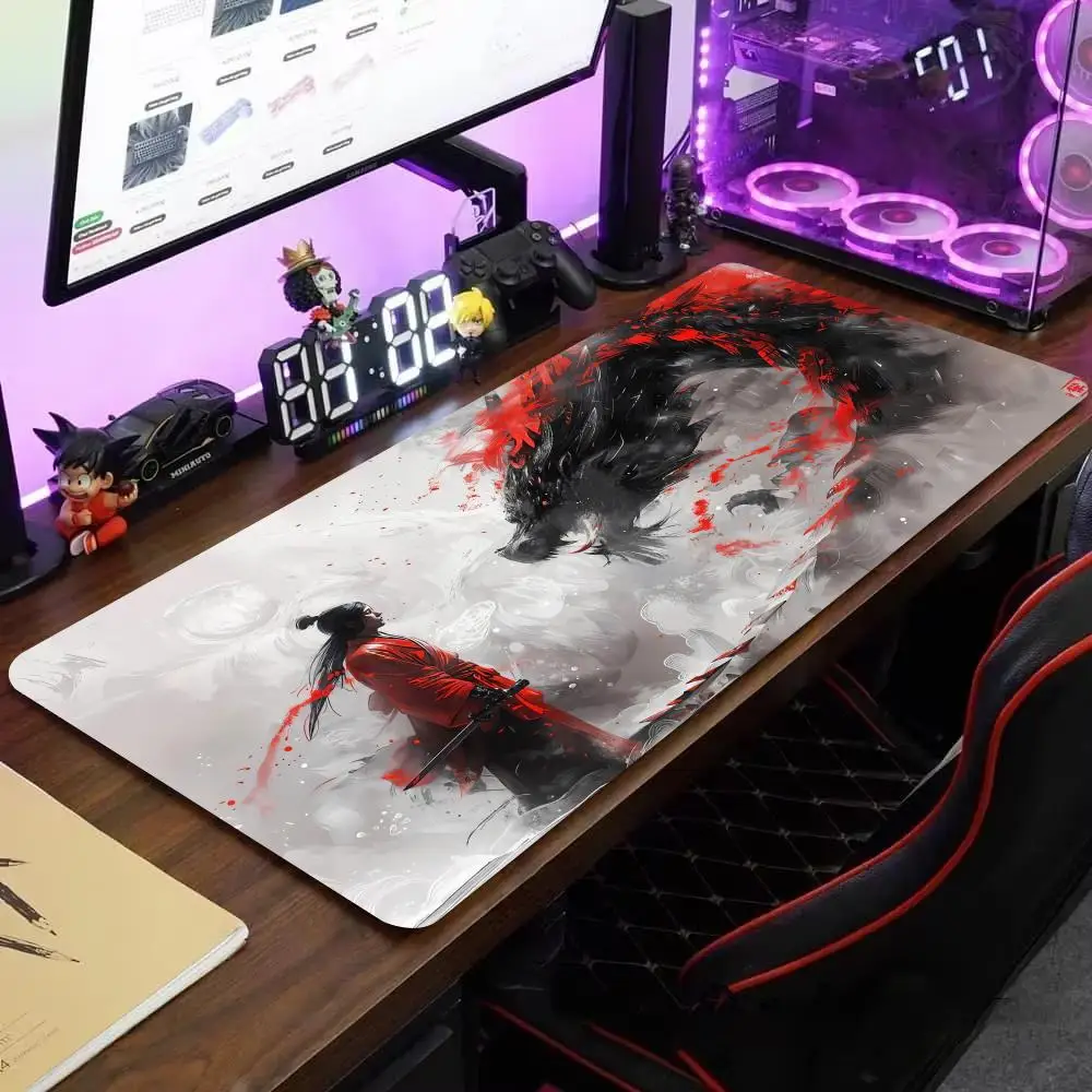 Samurai Dragon Mouse Pad Large Computer Office Game Table Mat 90x40 XXL Rubber Anti-slip Gaming Keyboard Mousepad Long Desk Pads
Samurai Dragon Mouse Pad Large Computer Office Game Table Mat 90x40 XXL Rubber Anti-slip Gaming Keyboard Mousepad Long Desk Pads