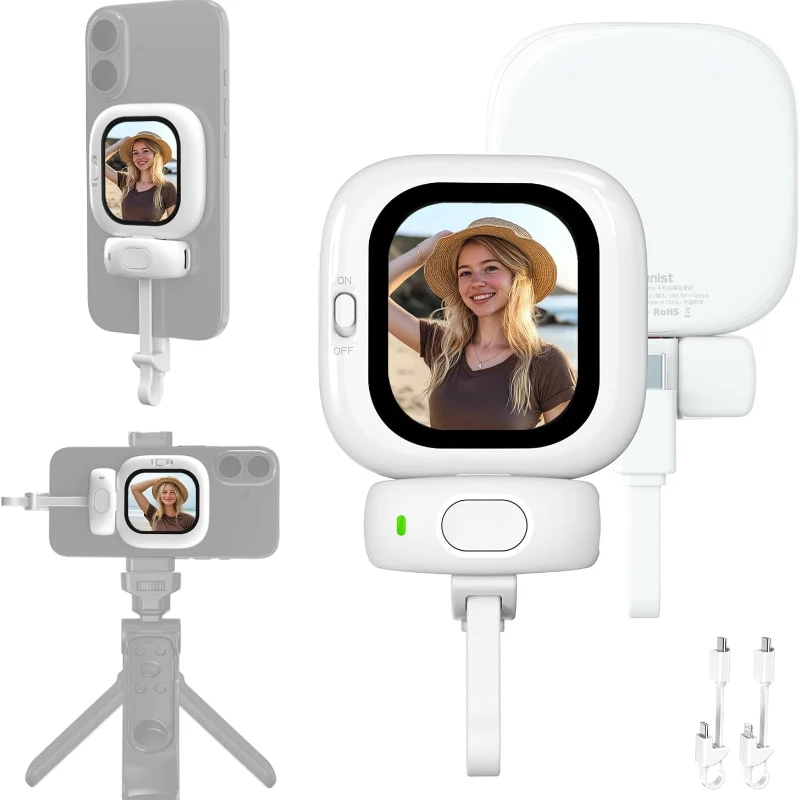 Vlogmate Mini Vlog Selfie Monitor Screen | Rear Camera Display with Magnetic Screen,Bluetooth Remote Control,Suitable for iPhone
Vlogmate Mini Vlog Selfie Monitor Screen | Rear Camera Display with Magnetic Screen,Bluetooth Remote Control,Suitable for iPhone