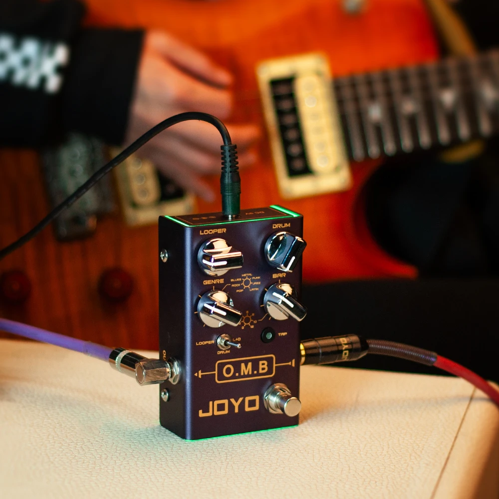 JOYO R-06 O.M.B 2-in-1 Looper & Drum Effect Guitar Pedal 7 Drum Modes 40 Minutes Cycle Recording Electric Guitar Effect Pedal
JOYO R-06 O.M.B 2-in-1 Looper & Drum Effect Guitar Pedal 7 Drum Modes 40 Minutes Cycle Recording Electric Guitar Effect Pedal