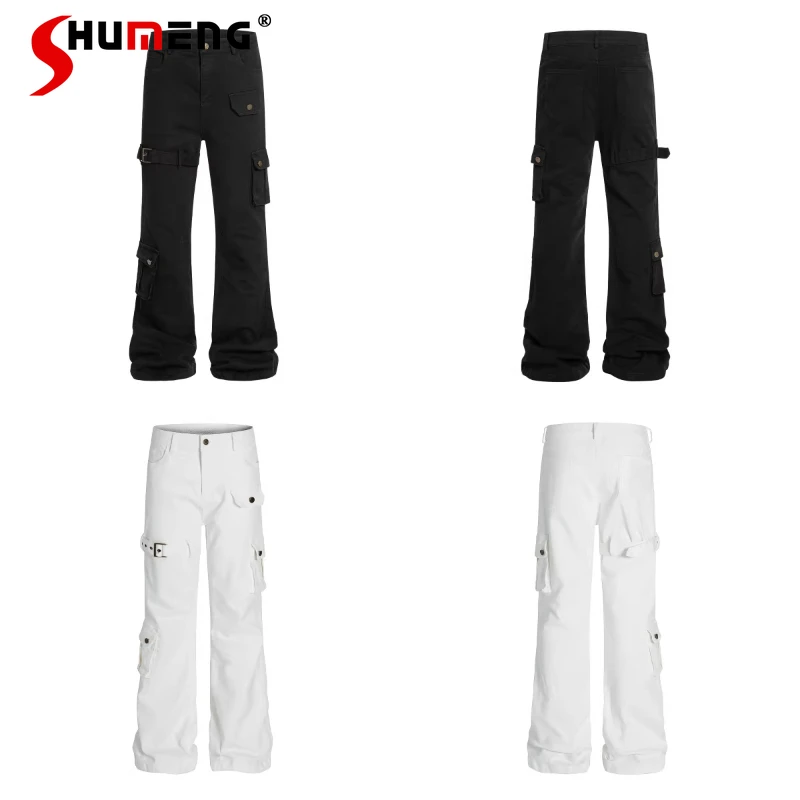 Новые модные брюки-карго 2026 года для уличной моды с металлическими ремешками, однотонные, с множеством карманов, прямые, зауженные, плиссированные, длинные
Новые модные брюки-карго 2026 года для уличной моды с металлическими ремешками, однотонные, с множеством карманов, прямые, зауженные, плиссированные, длинные