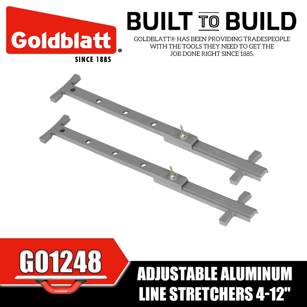 GOLDBLATT G01248 Adjustable Aluminum Line Stretchers Construction Tools
GOLDBLATT G01248 Adjustable Aluminum Line Stretchers Construction Tools